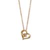 [Bloom] Silver Yellow Gold Plated Cubic Zirconia Heart Necklace 0772-1562-0019-0000