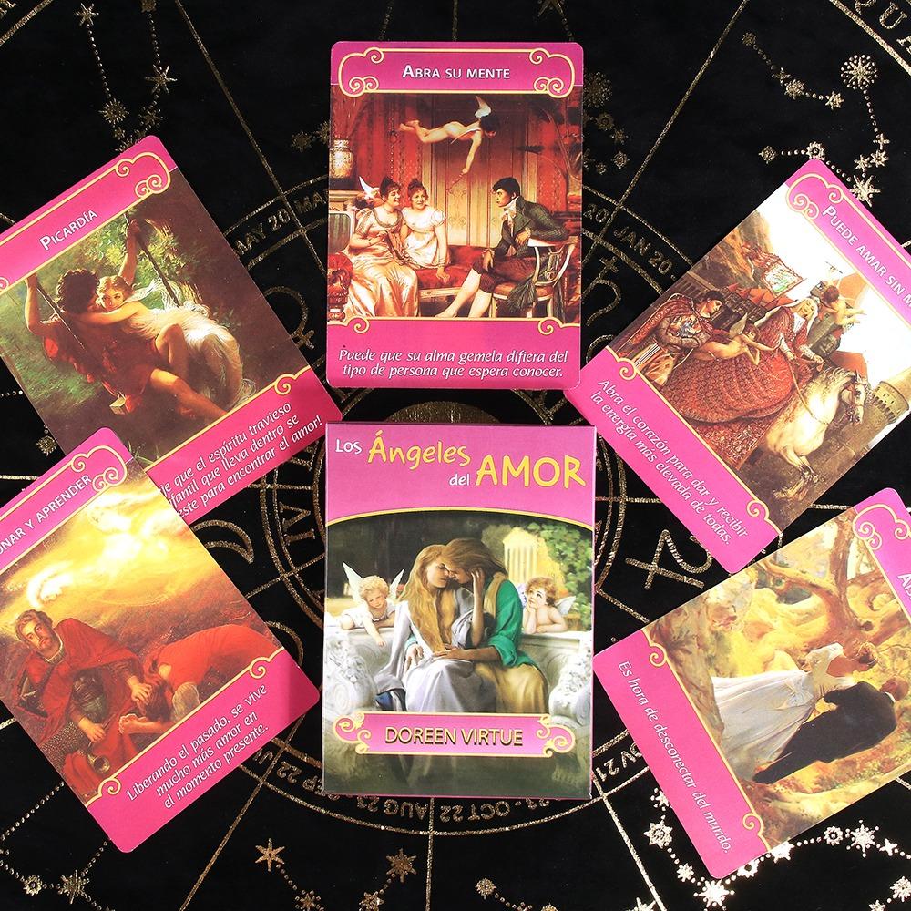 The Romance Angels Oracle Cards A 44 Tarot Spanish Edition 10.4*7.3cm