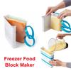 Freezer Food Block Maker 3D Soup Freezing Mold Kitchen Ice Making Tool Food Freezer Container Molds for Soup Broth Sauce Butter