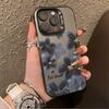 Ink flower is suitable for iphone16Promax mobile phone case, personalized vitality case, Apple IMD mobile phone case.
