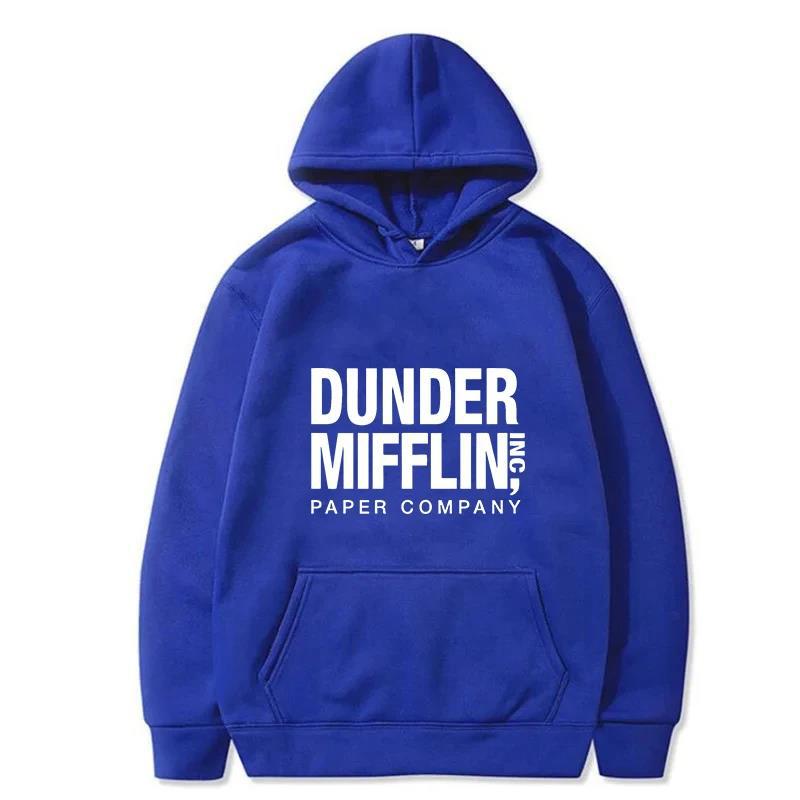 The Office Dunder Mufflin INC Hoodie Dwight Schrute Autumn Winter Fleece Streetwear Tops