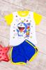Baby Boys’ Clothing Set – Print Tee & Contrast Trim Shorts, Summer, 5054-001-33 HC