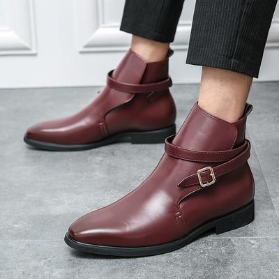 Moda Uomo Nuovo Lusso Marchio Alta Qualità Vera Pelle Stivali Sociale Ufficio Affari Incontri Formale Festa Scarpe Eleganti Stivali A Punta
