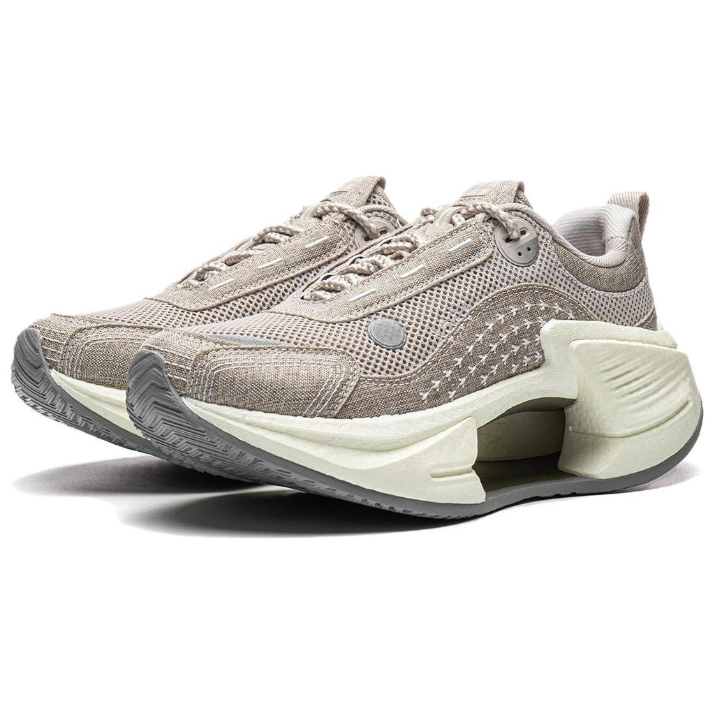 Li Ning Absolute Shadow 3 Comfortable Versatile Durable Rebound Low-Top Casual Running Shoes Women sneakers Gray AZGW064-3