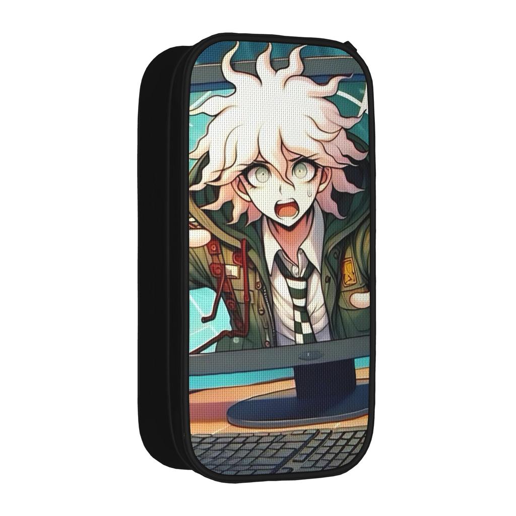 Nagito Komaeda Anime Pencil Cases Danganronpa Game Pen Box Bag Girls Boys Large Storage School Supplies Cosmetic Pencilcases