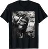 Alien Sasquatch Rock On Hand Sign UFO Selfie T- Shirt