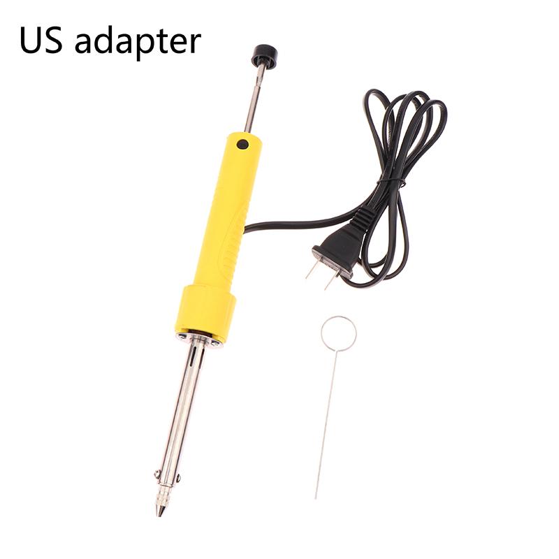 

Электротермический вакуумный припойный насос 110-220 В Eu Us прочный отсос для припоя паяльник-ручка инструмент двойного назначения для ремонта US adapter