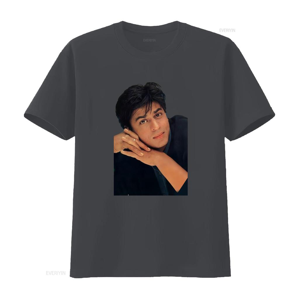 T-shirt Shah Rukh Khan Fan di Bollywood Attore Indiano Merchandise Re del Cinema Design Unico Vintage