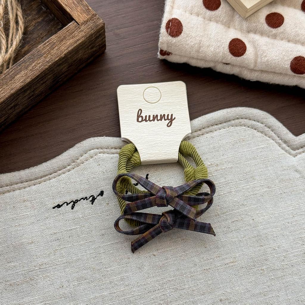 Korean Retro Plaid Bow Hairpin Hairpin Ins Basic All-match Girls Do Not Hurt Their Hair Side Bangs Hairpin