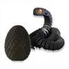 3D Printed Snake Egg Action Figure Toys Creative Stress Relief Rotatable Desktop Ornament Gift for Kids Adults