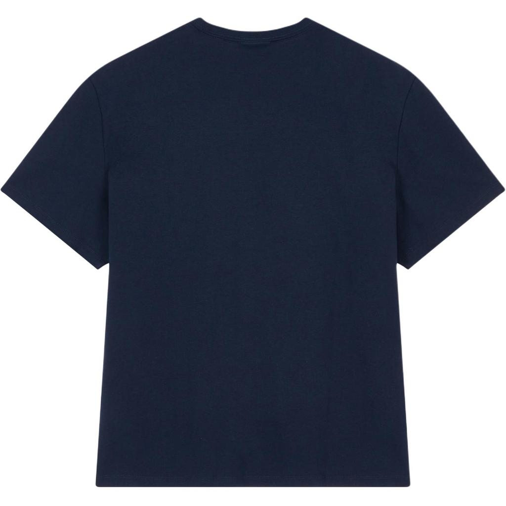 Calvin Klein Jeans Letter Embroidery Comfortable Crew Neck Short Sleeve T-Shirt Men Tops Navy-Blue 40EM289-CEF