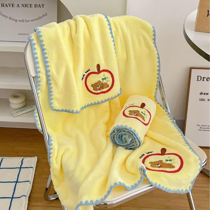 Fan Ye s Coral Fleece Absorbent Bath & Hair Towel Collection
