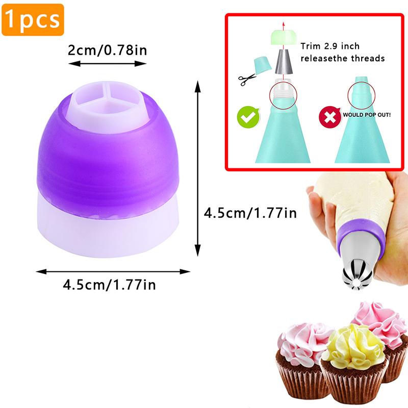 BCMJHWT #1E Cream Piping Nozzle Decor Tip Large Size Cream Flower Rose Icing Tips Nozzles Cake Fondant Baking Tool Cupcake Decor