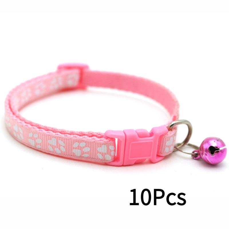 Haustier Patch Halsband Hund Katze Halsband Einzelner Pfotenabdruck Glockenhalsband Katze Schnalle Halsband Heiß verkaufendes Halsband