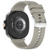 Leather Coated Silicone Strap for Samsung Galaxy Watch8 Classic 46mm/Watch8 44mm/40mm Watch Band with Stainless Steel Buckle