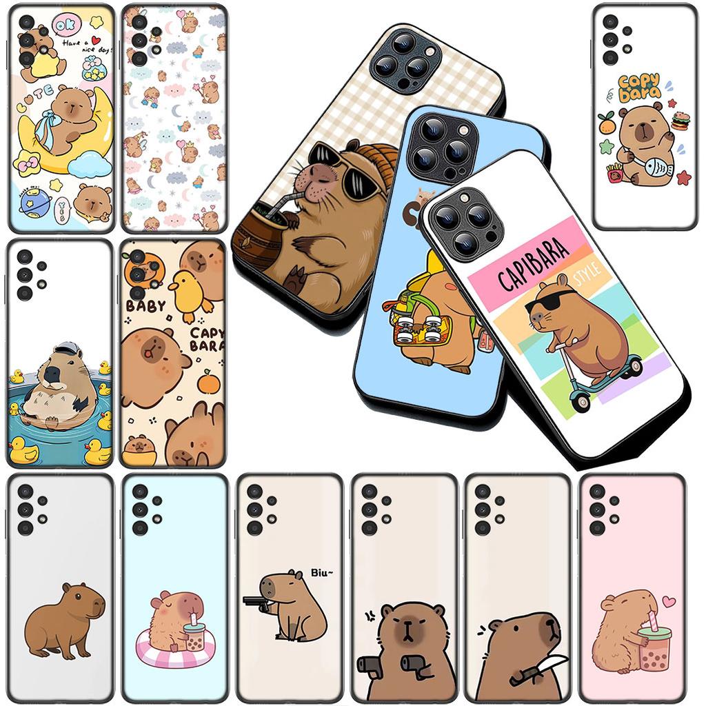 Cover for Apple iPhone 17 Pro XS Max Air 6 7 8 Plus 5 + SE 2022 SE2 16E 8+ Casing Phone Case Anime Wallpaper Capybaras Cartoon