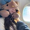 Hello Kitty U Shaped Neck Pillow Cap With Warmth For Travel And Sleep
