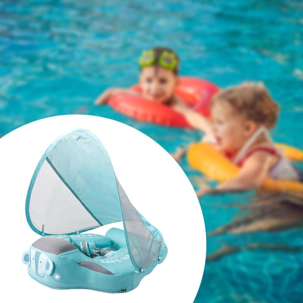 Baby Swim Float Non Inflatable Kids Swimming Ring Infant Pool Blue