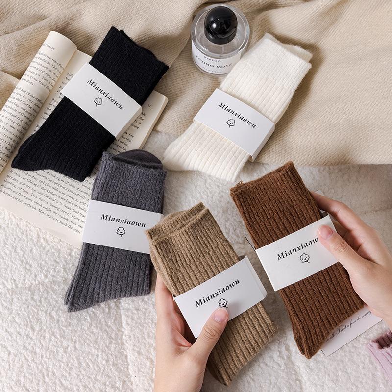 Female Autumn and Winter Thickened Warm Drum Wool Pile Socks