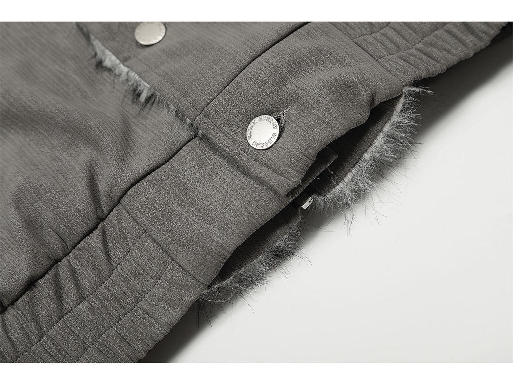 2025 Unisex Winter Mountain Eagle Shearling Collar Double-Layer Jacket