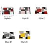 6 Piece Plaid Pattern Geometric Aesthetic Placemat Waterproof Dinning Table Mat  Festive