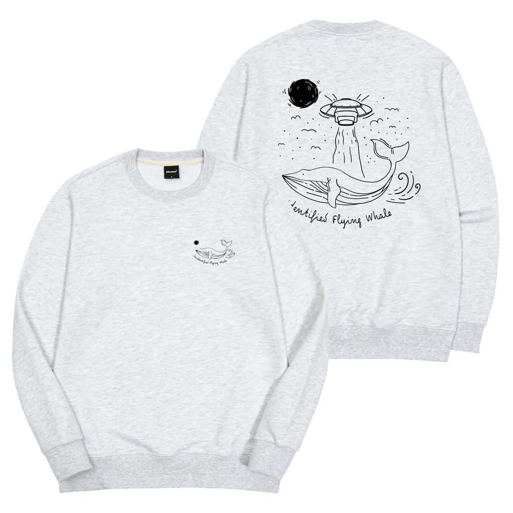 OKSTAR Spaceship Whale Double-Sided Sweatshirt (Type C)
