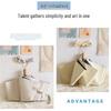 UV Protection Three-Fold Wooden Handle Umbrella