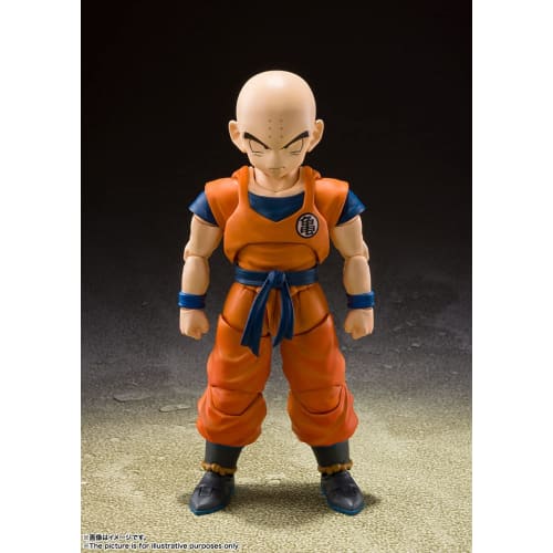 TAMASHII NATIONS .H.Figuarts Dragon Ball Z Krillin - Earth's Strongest Man - Approx. 115mm PVC & ABS Painted Movable Figure