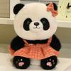 Good Quality Cartoon Panda Plush Toys Cute Elegant Cozy Panda Doll Wearing Princess Dress Sweater Kids Gift Multiple Styles