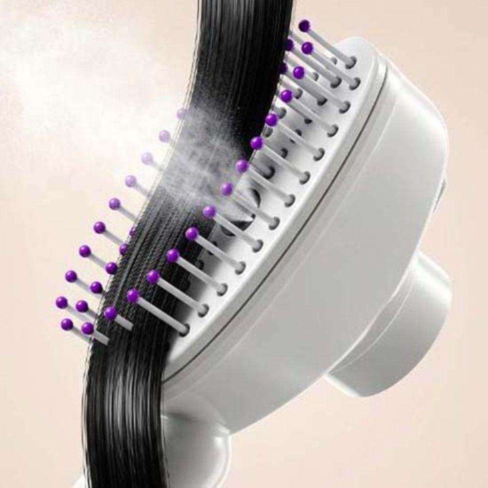Anti-Frizz Large Tank Electric Spray Hair Brush Multi-Function 2-In-1 Misting Hair Brush Women