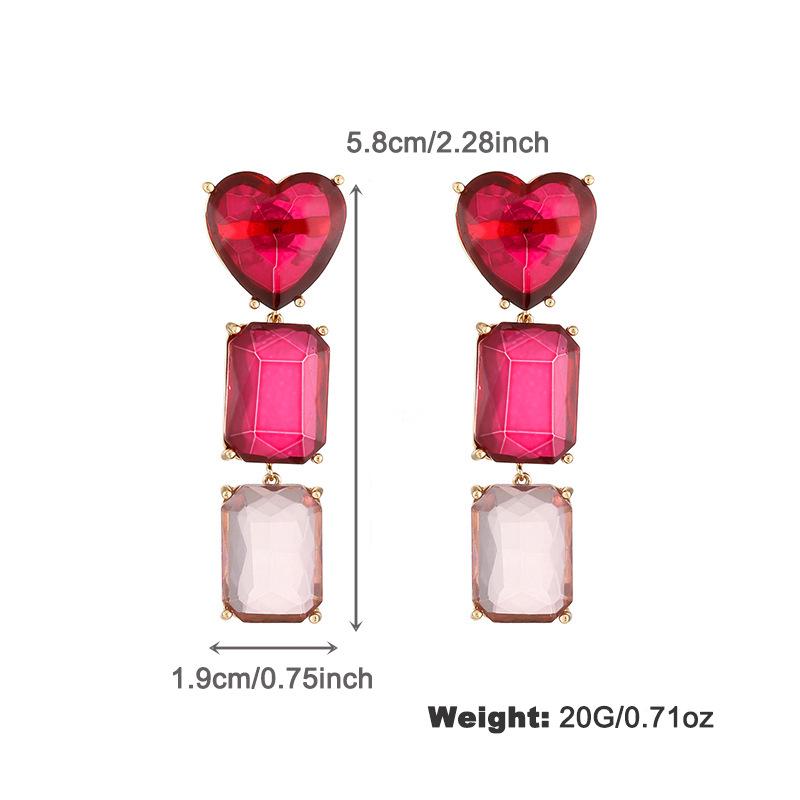 

Kenjie Gold-Plated Zirconia Geometric Earrings: 2024 Spring/Summer Collection for Women