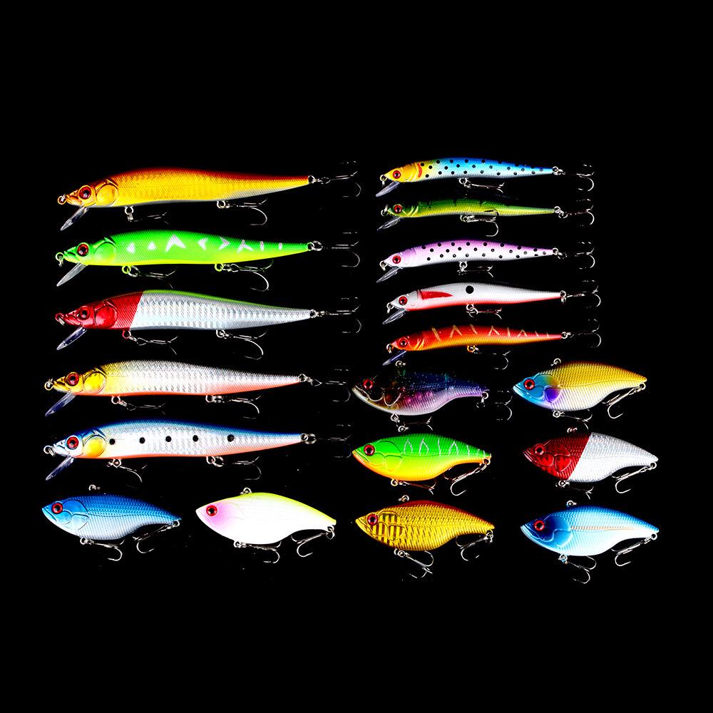 18 New Minnow VIB Lure Set: Mixed Hard Plastic Lures for Asp & Bass - Versatile Artificial Baits