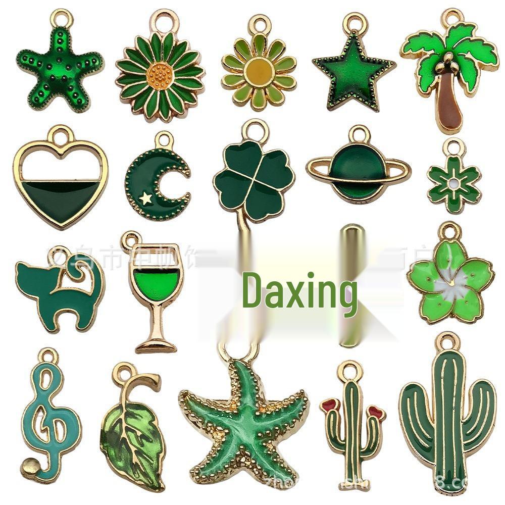 Alloy KC Gold DIY Jewelry Accessories: Earrings, Bracelets, Necklaces, Pendants, Charms - 110 Pcs/bag