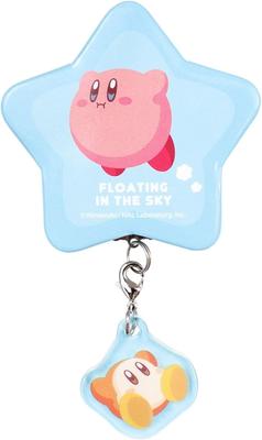 T's Factory Kirby Waddle Dee Star-Shaped Can Badge with Charm, Fluffy Blue, Approximately 110mm H X 60mm W X 5mm D (HK-5545113BL)