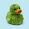 Vegetable Duck Statue Whimsical Lettuce Duck Ornament Garden Decor Foliage Texture