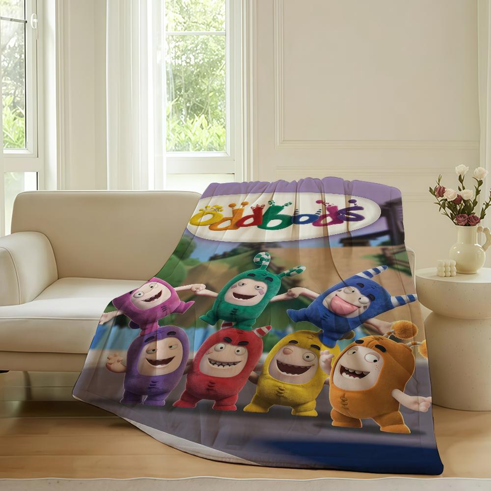 Cartoon cute O-Odd B-Bods Blanket For Sofa Office Bed Plane Travel Sleep Read Relax Camping Soft And Warm