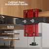 Cabinet Door Positioning Device Aluminum Alloy Clamp for Precise Installation with Adjustable Height for Boards 10 To 60 Mm