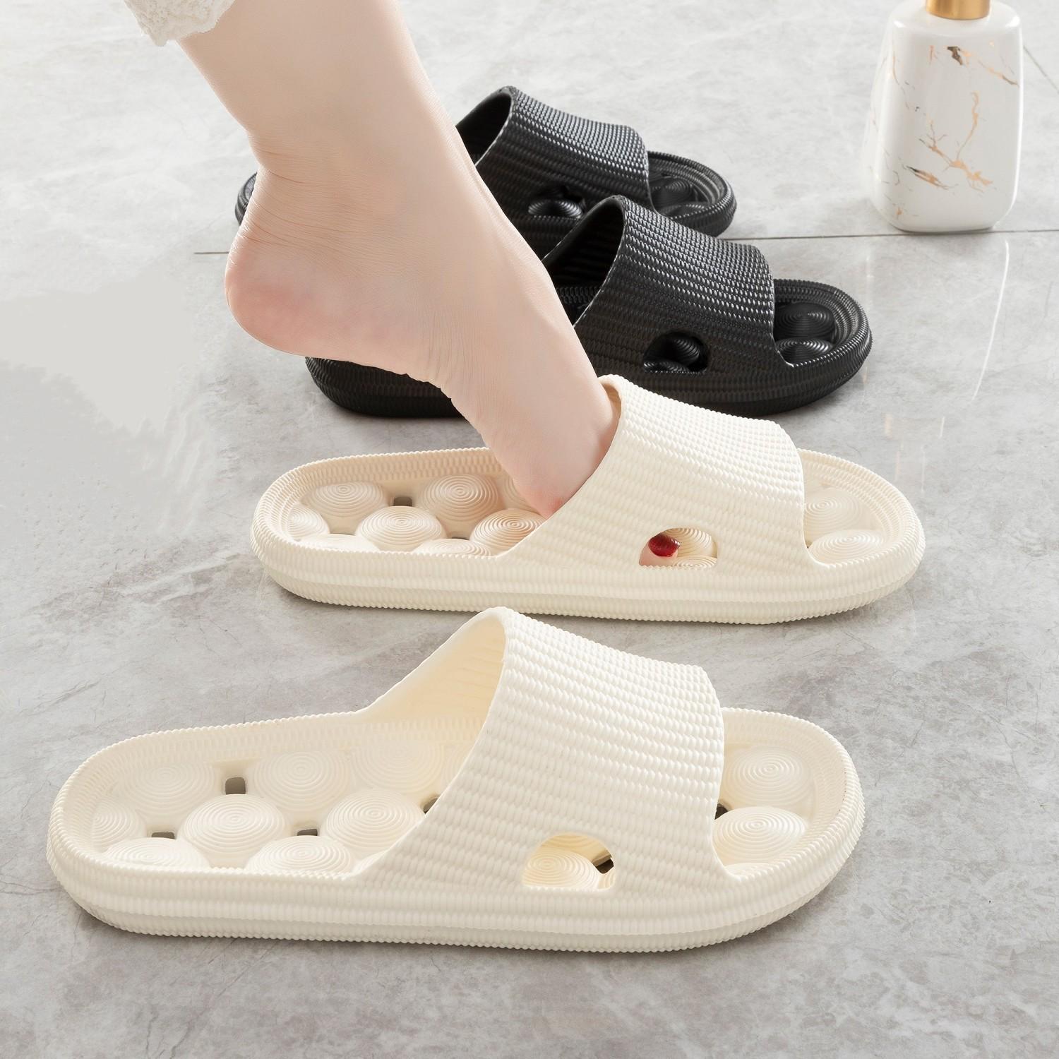 

Bathroom bath special eva slippers women s indoor home toilet non-slip quick drying silent sandals men s home 36-37 білий