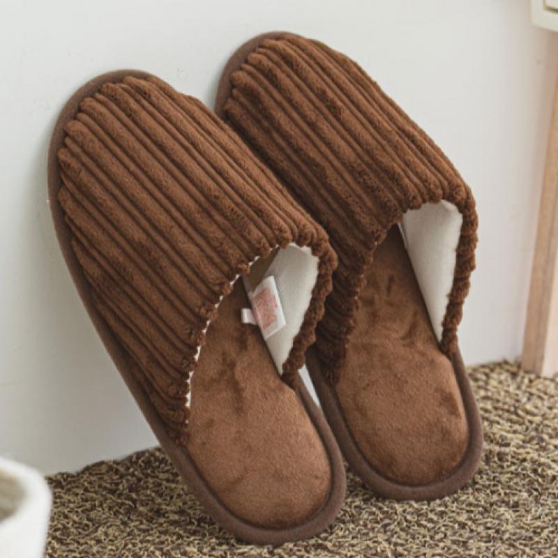 Daiso Stripe Blockage Living Room Shoes 220 240 Mm Brown