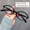 Retro Oval Small Frame Myopia Glasses Women Anti Blue Light Near Sight Eyewear Fashion High Definition