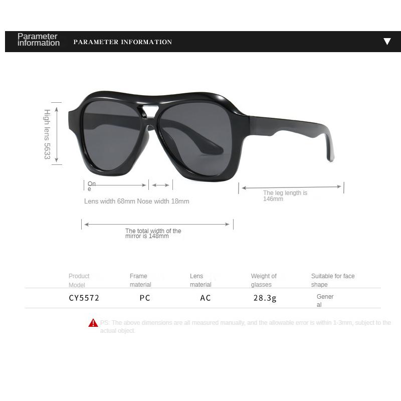 2PACK Fishing Sunglasses Men Women Protection Eyeglasses Trend New Simple Large Frame UV400 Goggles Retro full-frame Sun Glasses