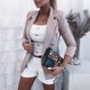Autumn Simple Long-sleeved Double-breasted Suit Small Jacket Women's Clothing