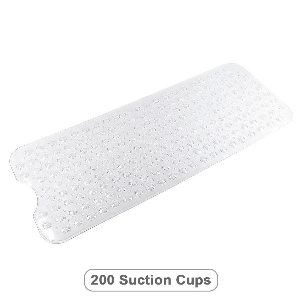 Silicone World PVC Anti-skid Bath Mats Soft Shower Bathroom Massage Mat Suction Cup Non-slip Bathtub Carpet 40x100cm Floor Mat