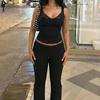 2026 Summer Sexy Lace Trim Solid Color Hot Girl Style Tank Top for Women