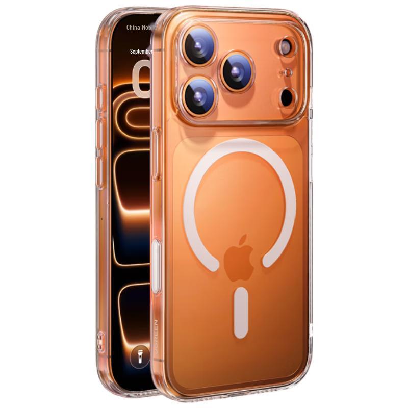 Ugreen Magnetic Clear Case with AI Button for iPhone 17 Pro Max iPhone17ProMax