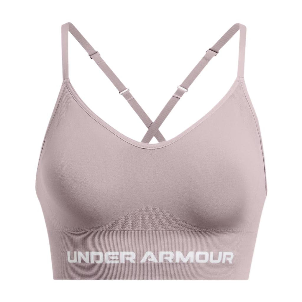 Under Armour Vanish Comfortable Stylish Minimalist Versatile Sports Bra Women Underwear Light-Purple 1384417-015