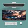 Extra Large Washable Mouse Pad - Aurora Landscape & Sunset Clouds Design, Thickened for Office and Gaming Desks
