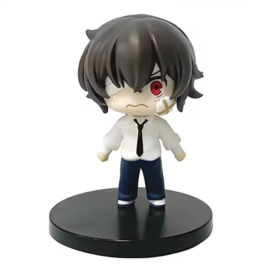 New Bungo Stray Dogs 7cm Dazai Osamu Figure Japanese Cartoon Figurines Collection Cute Toys