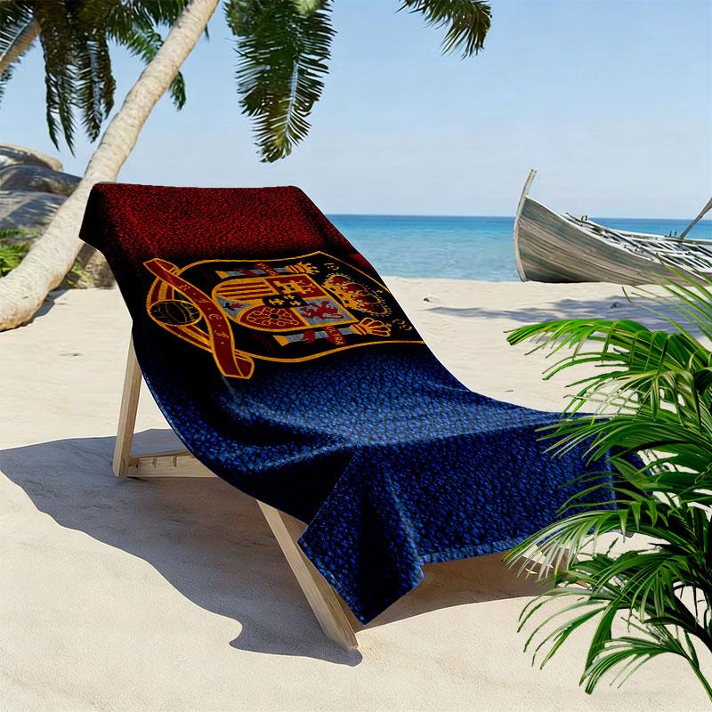 Spain Art Print Beach Towel, Large Soft Quick Dry Towel for Beach Camping Swimming