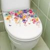 Flori Proaspete Pictate, Liane Florale, Fluturi, Autocolante pentru Decorarea și Înfrumusețarea Toaletei de Baie